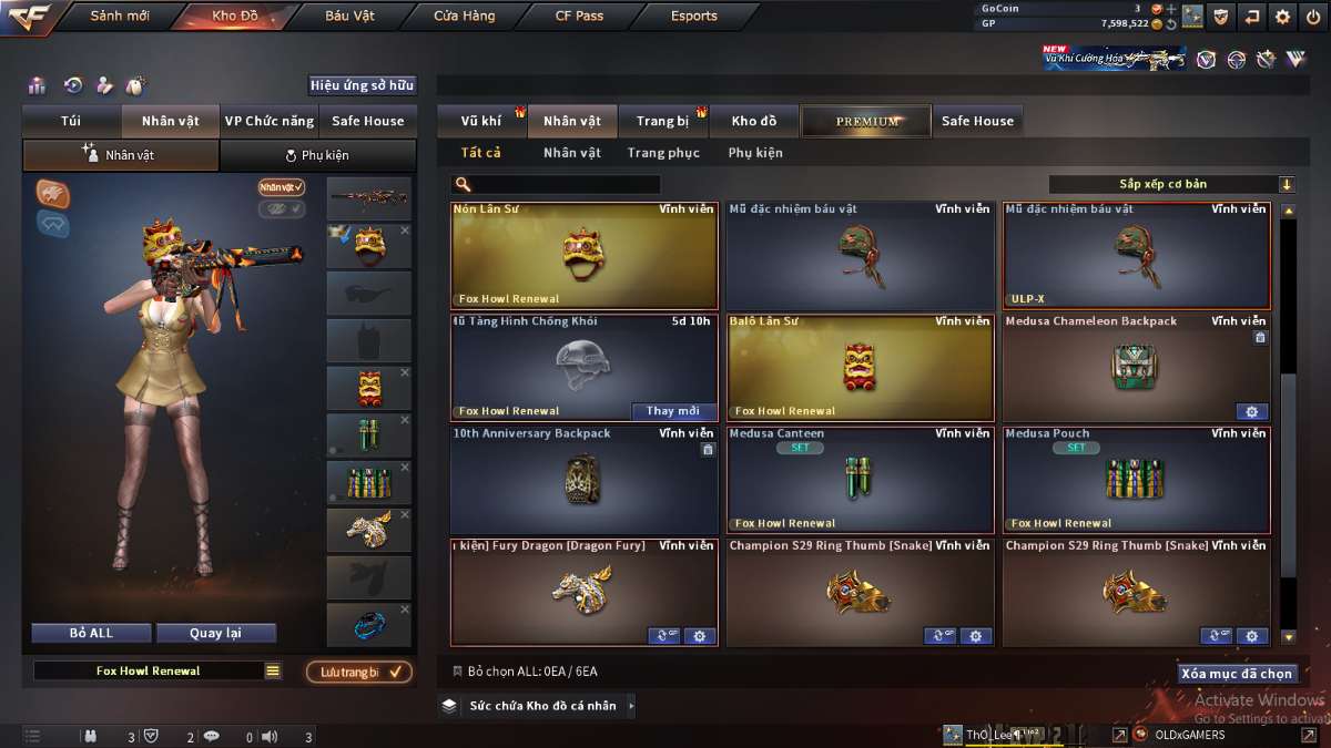 shop acc cf uy tin gia re